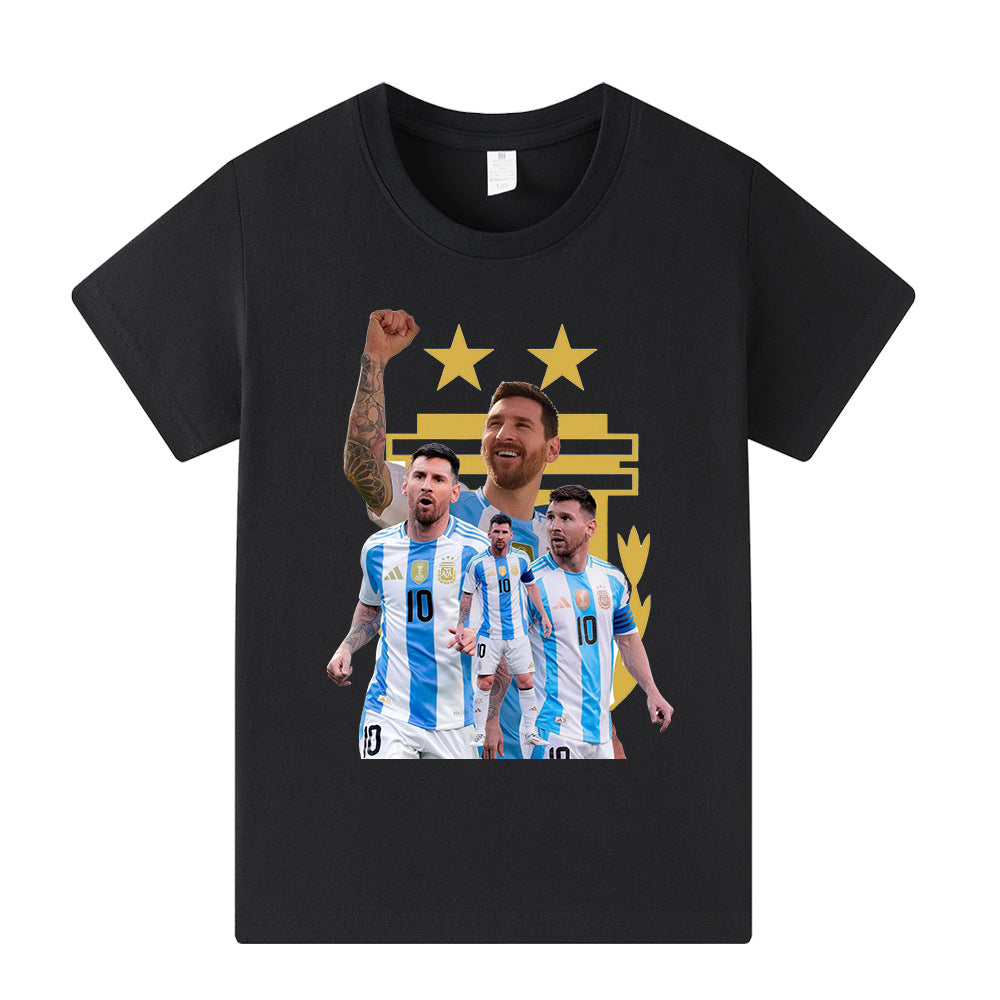 Messi Argetina Kids’ Football Design T-Shirt - Multiple Variants