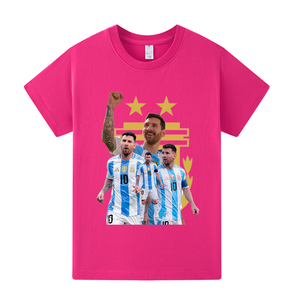 Messi Argetina Kids’ Football Design T-Shirt - Multiple Variants