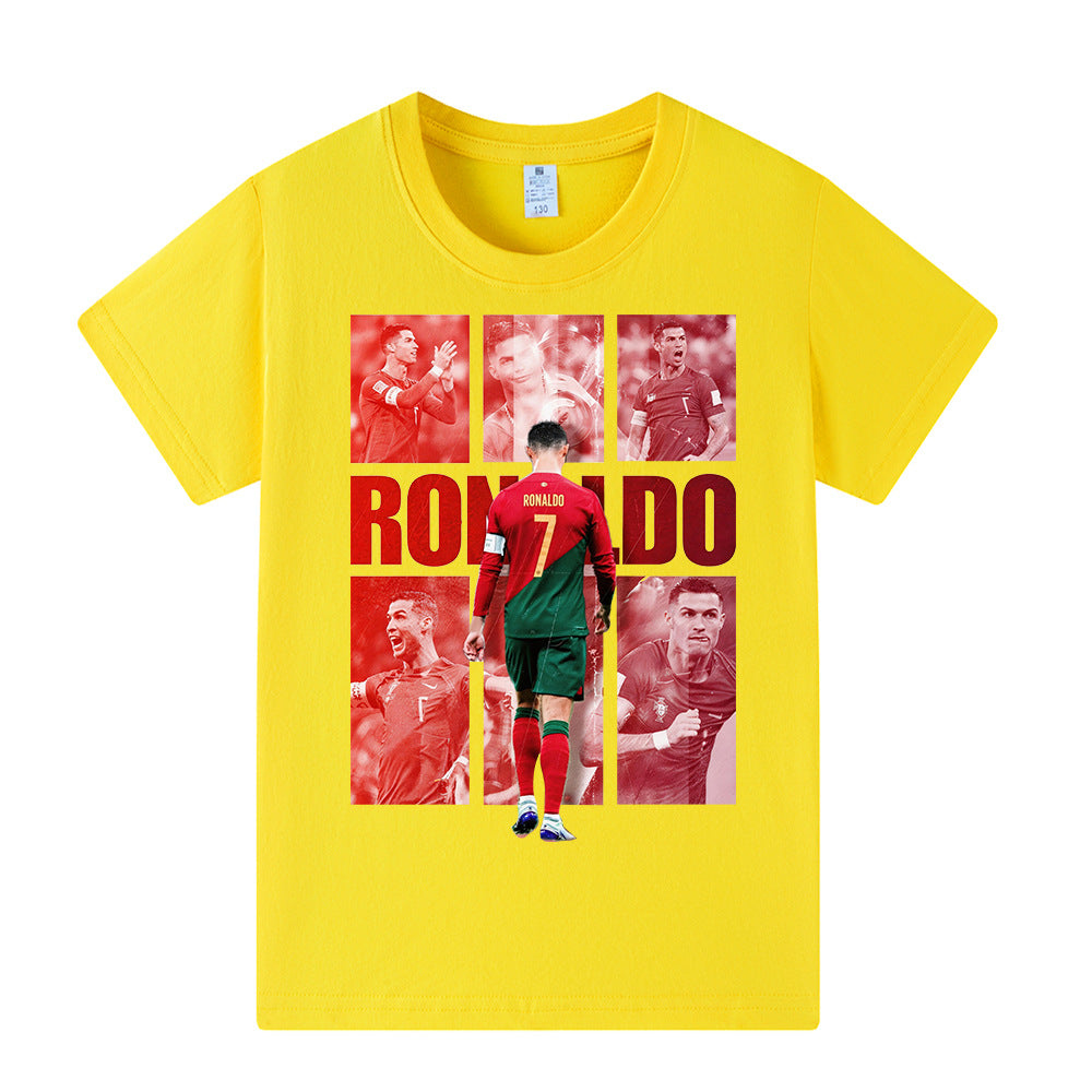 Ronaldo Portugal Style Kids’ Football T-Shirt - Multiple Variants