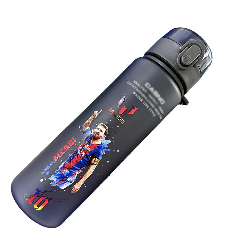 Ronaldo Messi sports frosted water bottle - multiple options