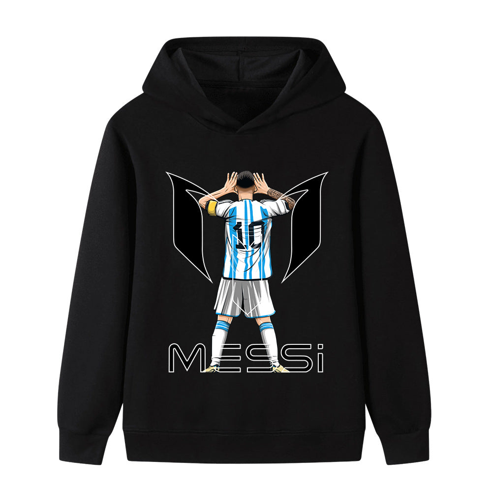 Felpa con cappuccio da calcio per bambini Lionel Messi – Varianti multiple
