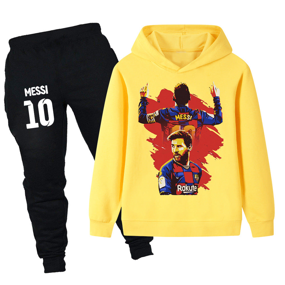 Lionel Messi Barcelona Design Kids’ Tracksuit Set – Multiple Colors