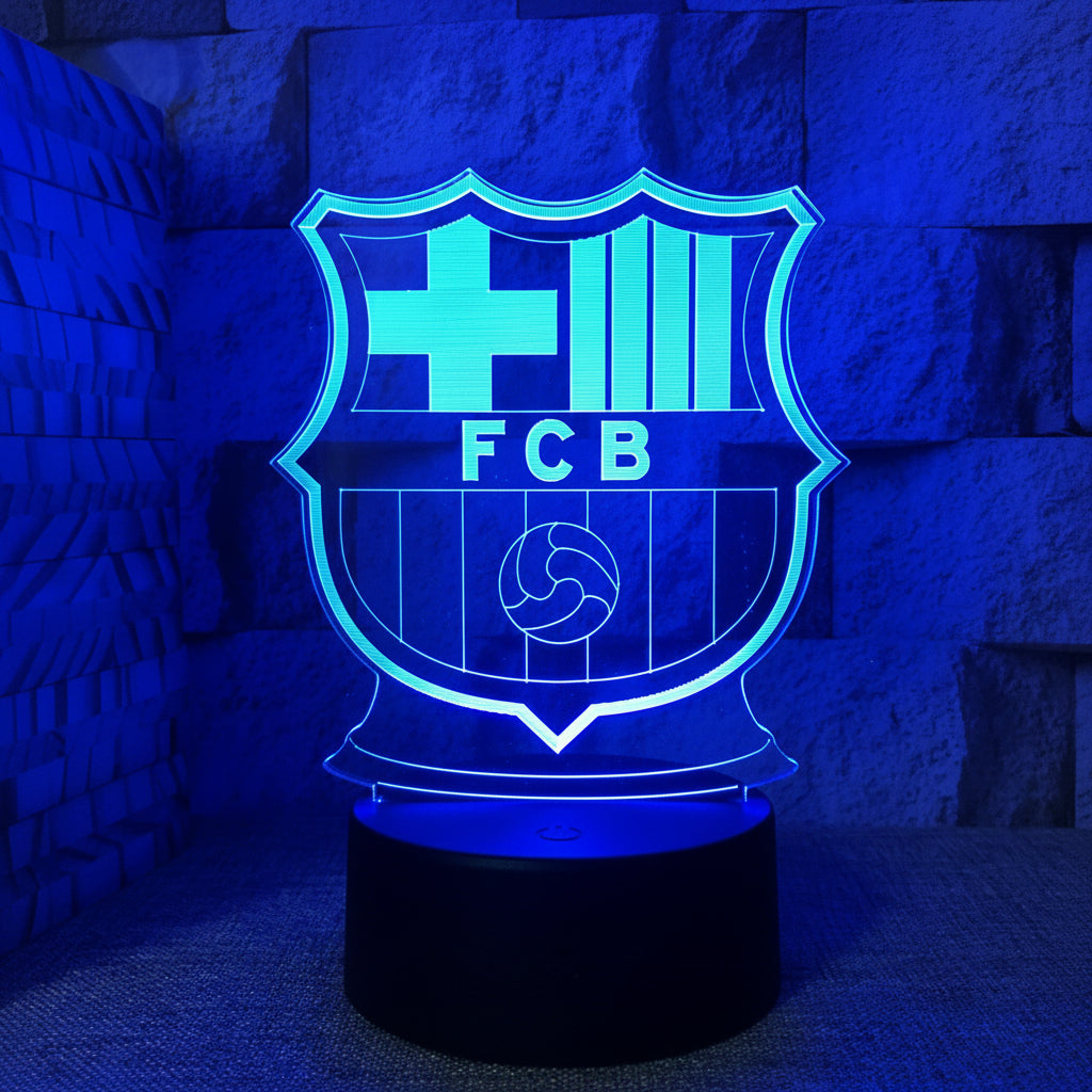 Football Club Logo 3D Illusion LED Lamp – Multiple Variants