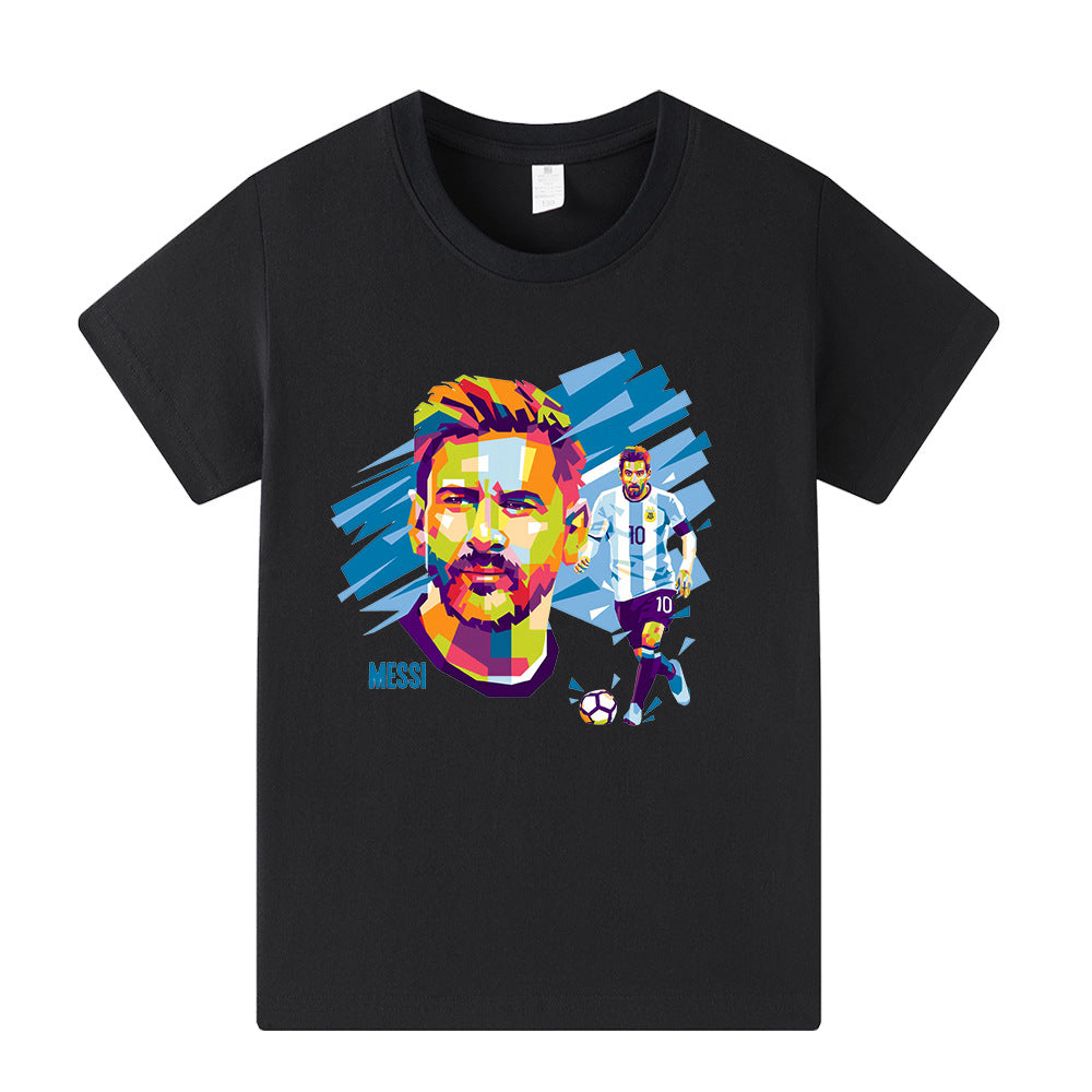 Maglietta da calcio per bambini con design Lionel Messi – Varianti multiple