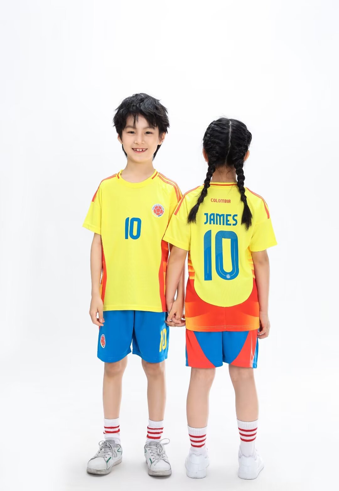 Kids’ Football Jersey & Shorts Set Colombia - James Rodríguez