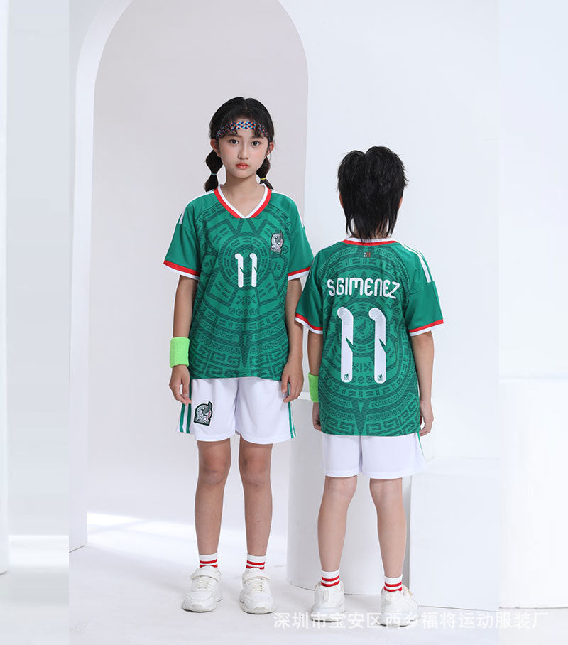 Kids’ Football Jersey & Shorts Set Mexico – Giménez