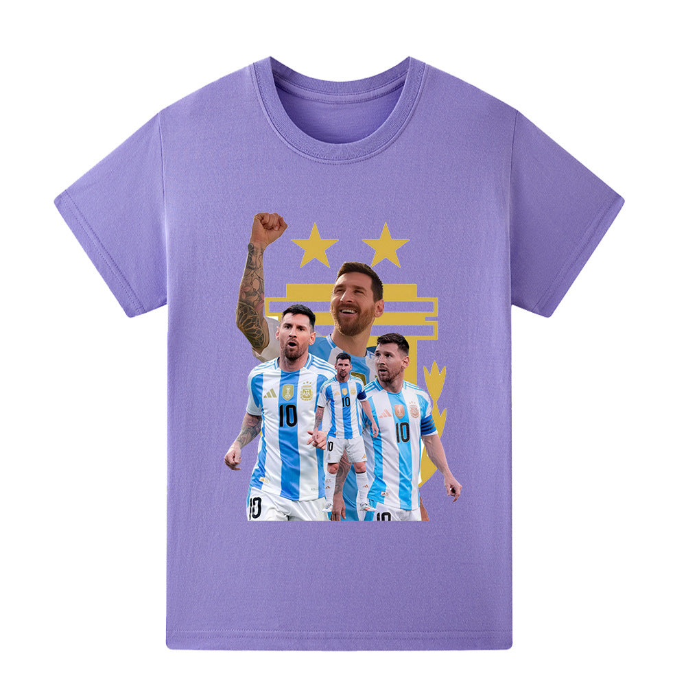 Messi Argetina Kids’ Football Design T-Shirt - Multiple Variants