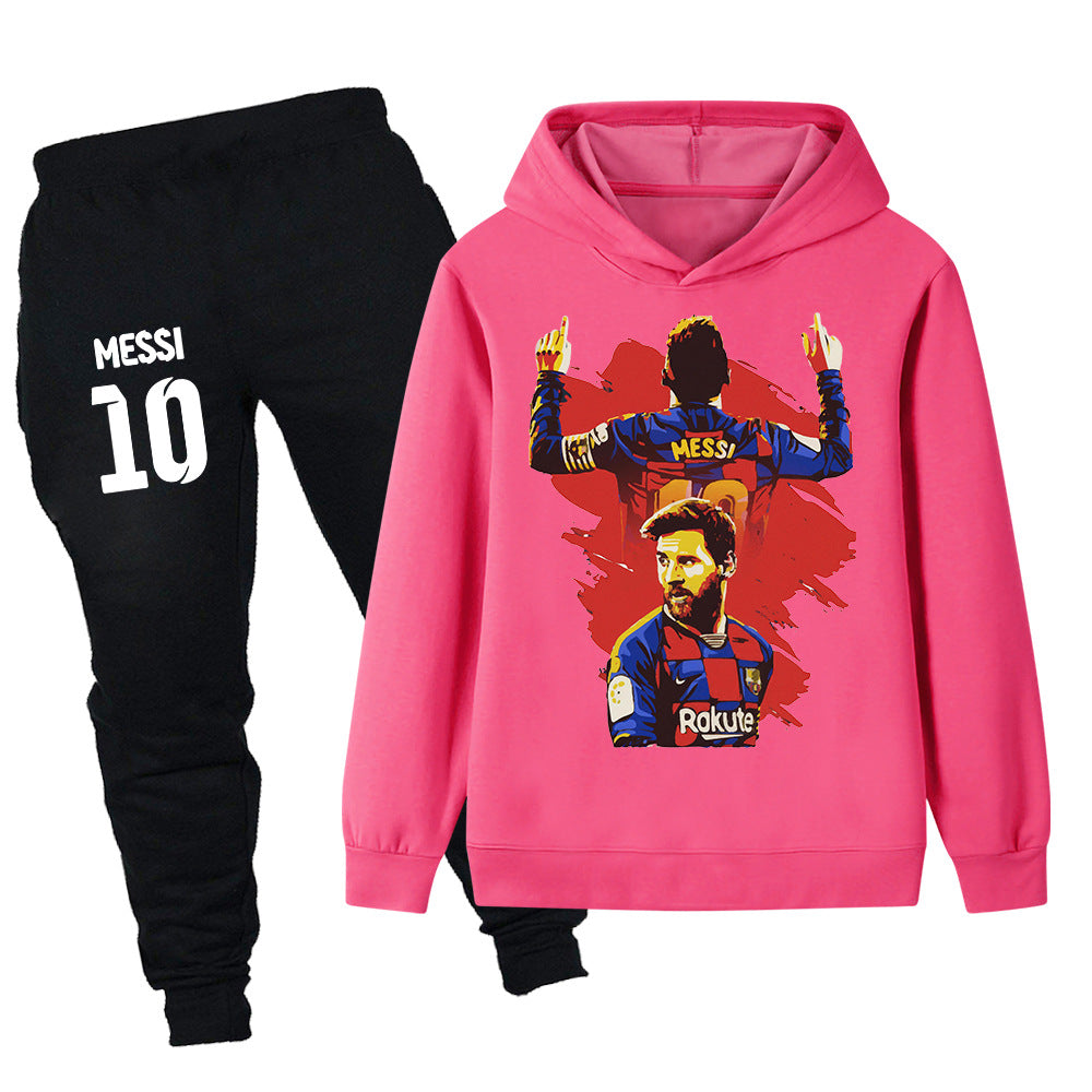 Lionel Messi Barcelona Design Kids’ Tracksuit Set – Multiple Colors