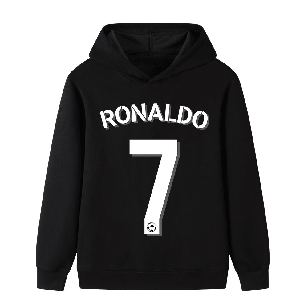 Felpa con cappuccio da calcio per bambini Ronaldo n. 7 – Varianti multiple