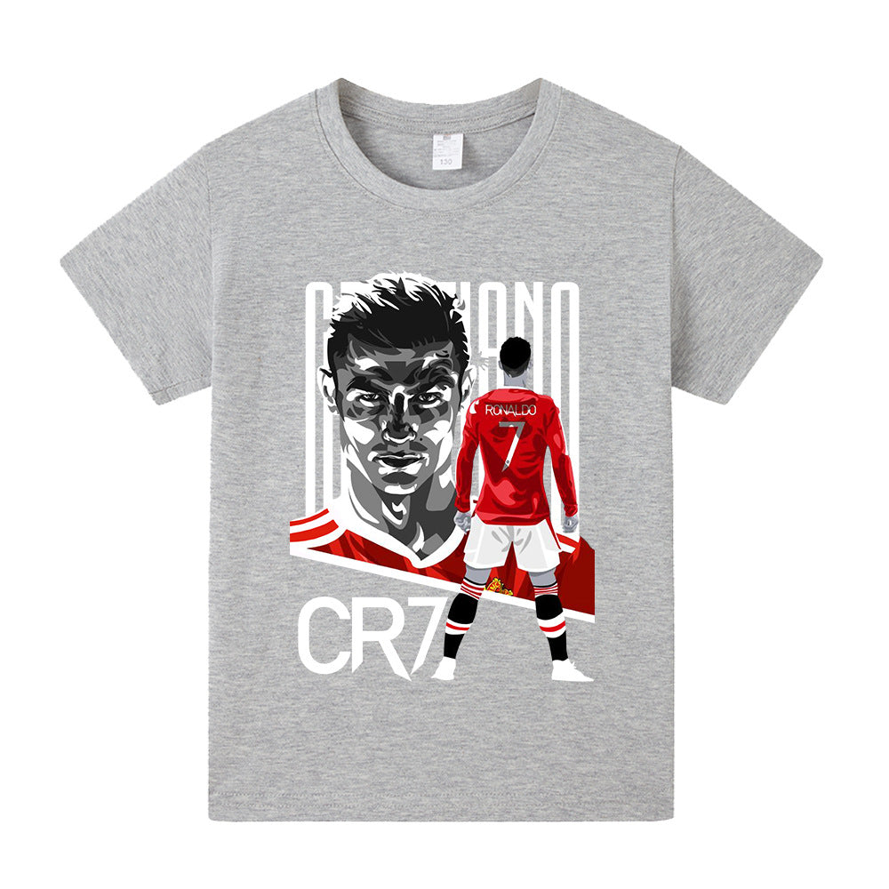 Cristiano Ronaldo Manchester United Style Kids’ Football T-Shirt - Multiple Variants