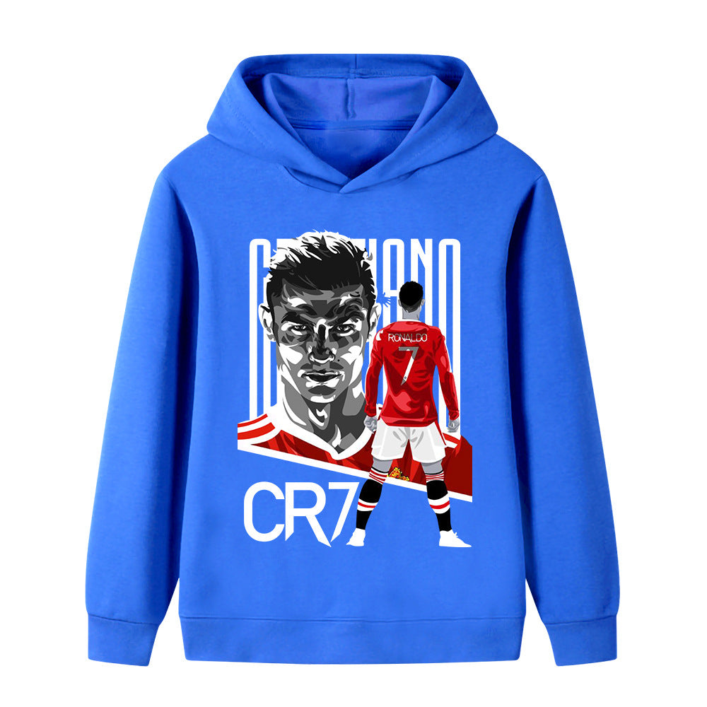 Felpa con cappuccio da calcio per bambini stile Cristiano Ronaldo Manchester United - Varianti multiple