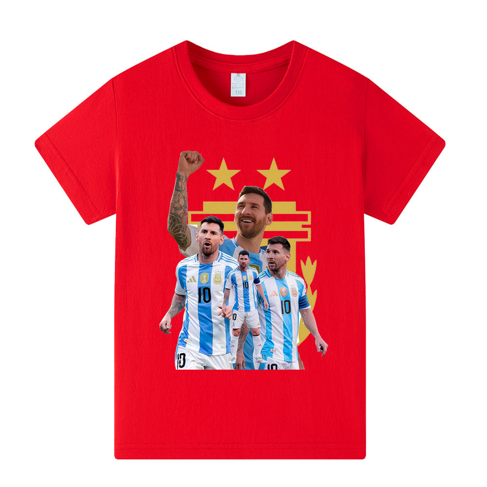 Messi Argetina Kids’ Football Design T-Shirt - Multiple Variants