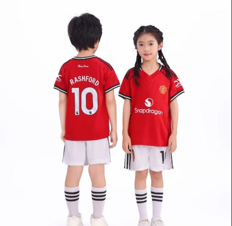 Kinder voetbalshirt en korte broek set – Rashford
