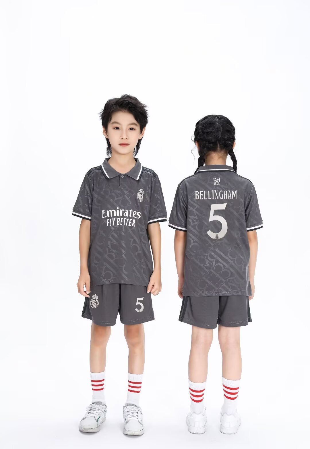 Kindervoetbalshirt en korte broek set Real Madrid – Jude Bellingham