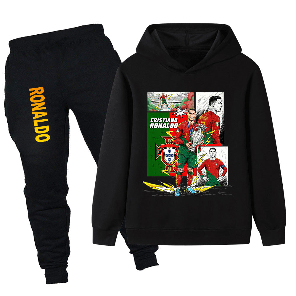 Cristiano Ronaldo Portugal Design Kids’ Tracksuit Set – Multiple Colors