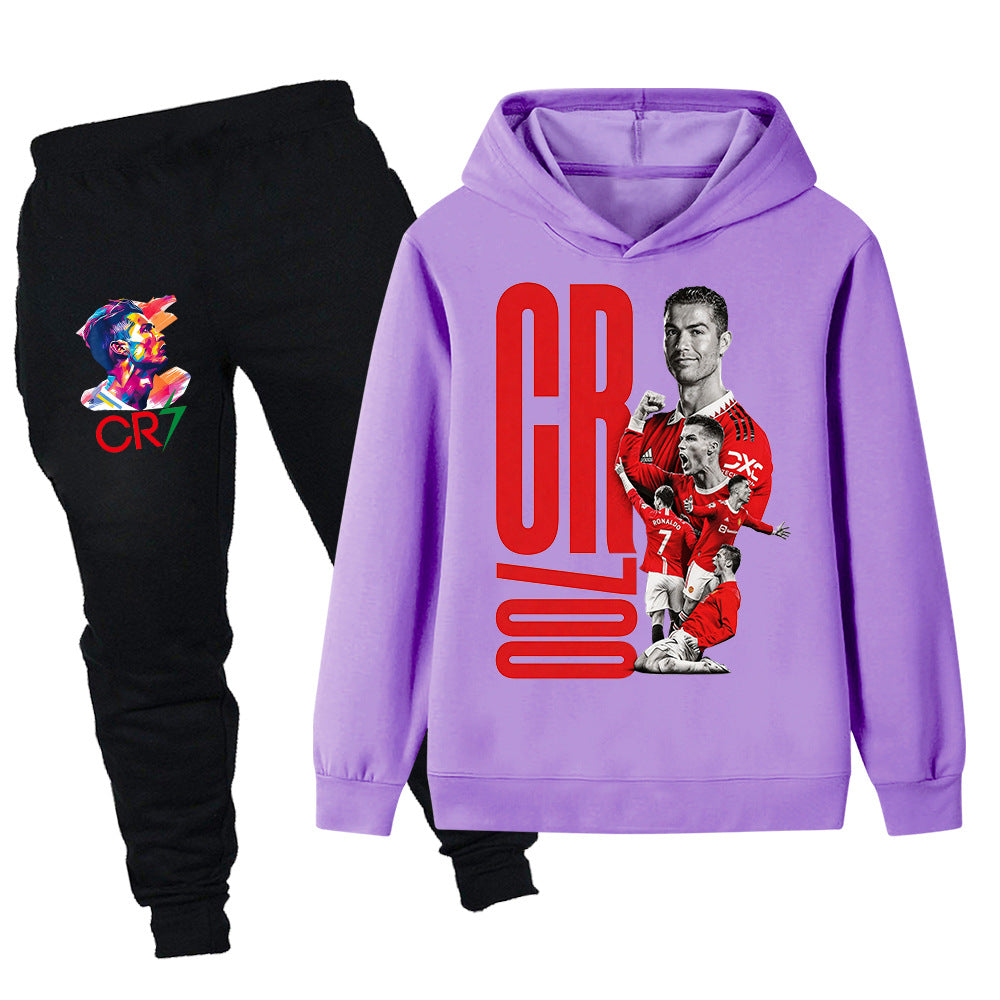 Cristiano Ronaldo Manchester United Kids’ Tracksuit Set – Multiple Colors
