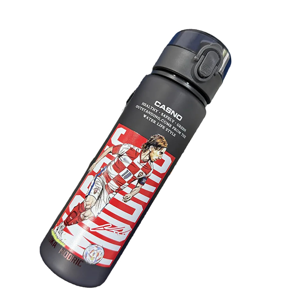 Ronaldo Messi sports frosted water bottle - multiple options