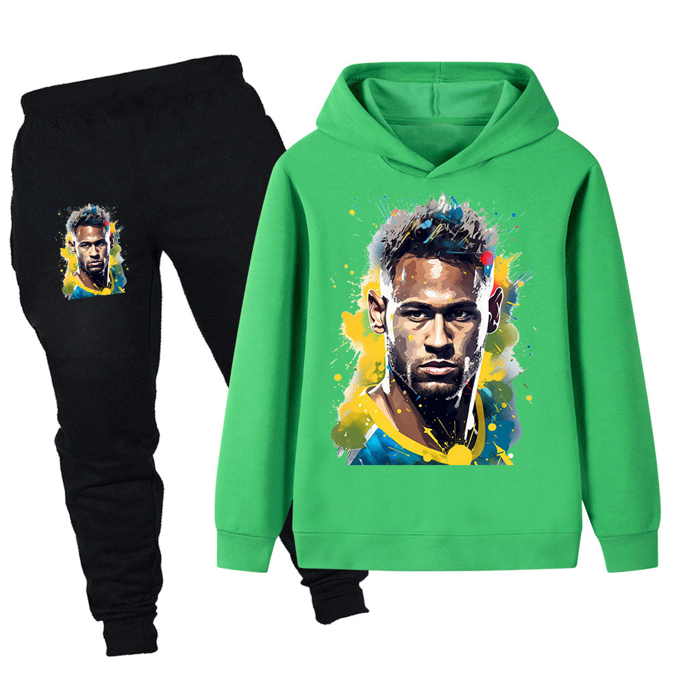 Neymar Design Kids’ Tracksuit Set – Multiple Colors