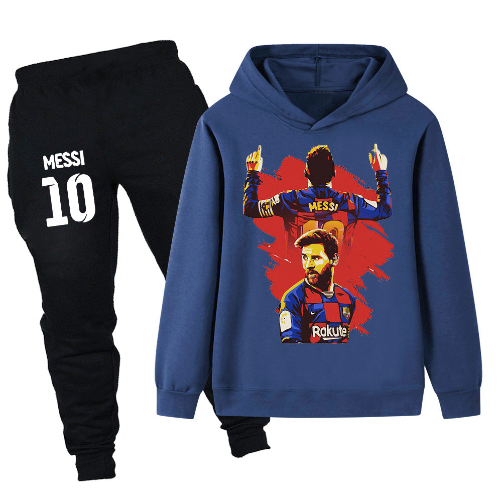 Lionel Messi Barcelona Design Kids’ Tracksuit Set – Multiple Colors
