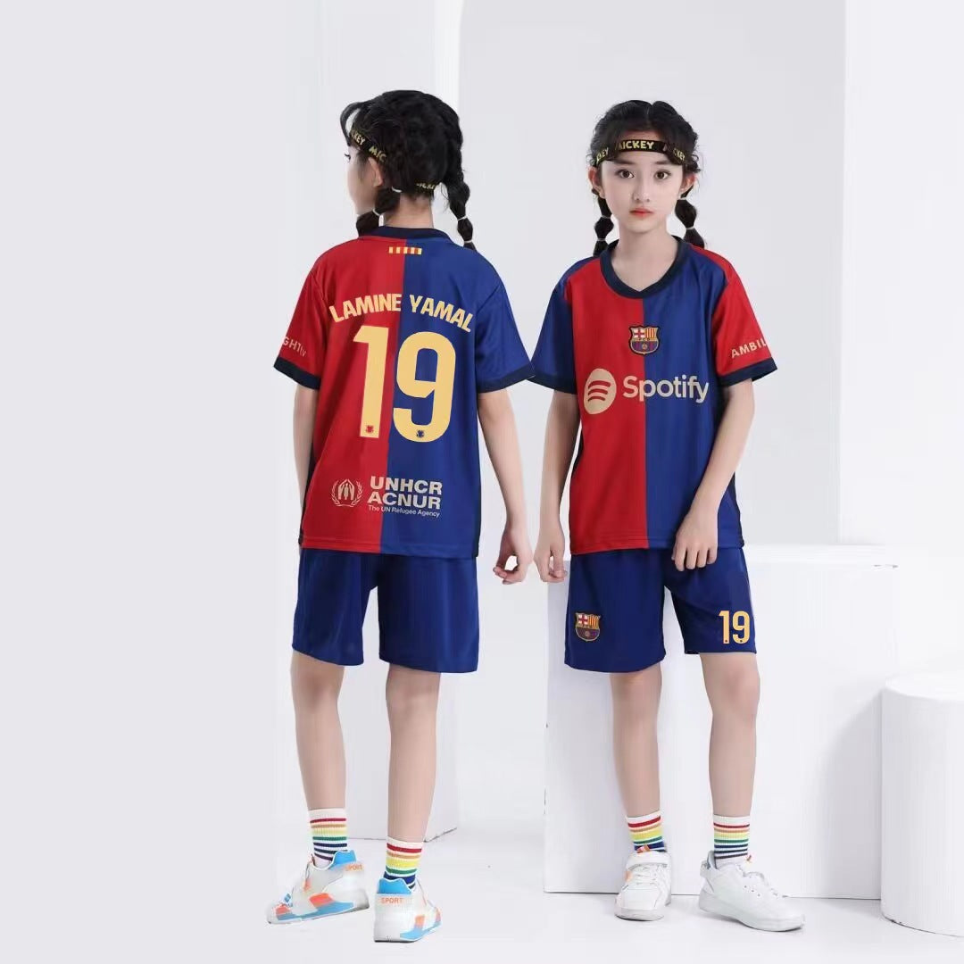 Set maglia e pantaloncini da calcio per bambini Barcelona – Lamine Yamal