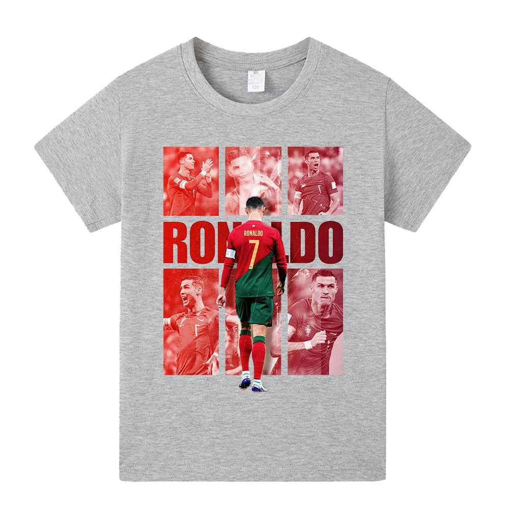 Ronaldo Portugal Style Kids’ Football T-Shirt - Multiple Variants