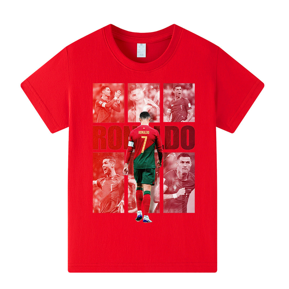 Ronaldo Portugal Style Kids’ Football T-Shirt - Multiple Variants