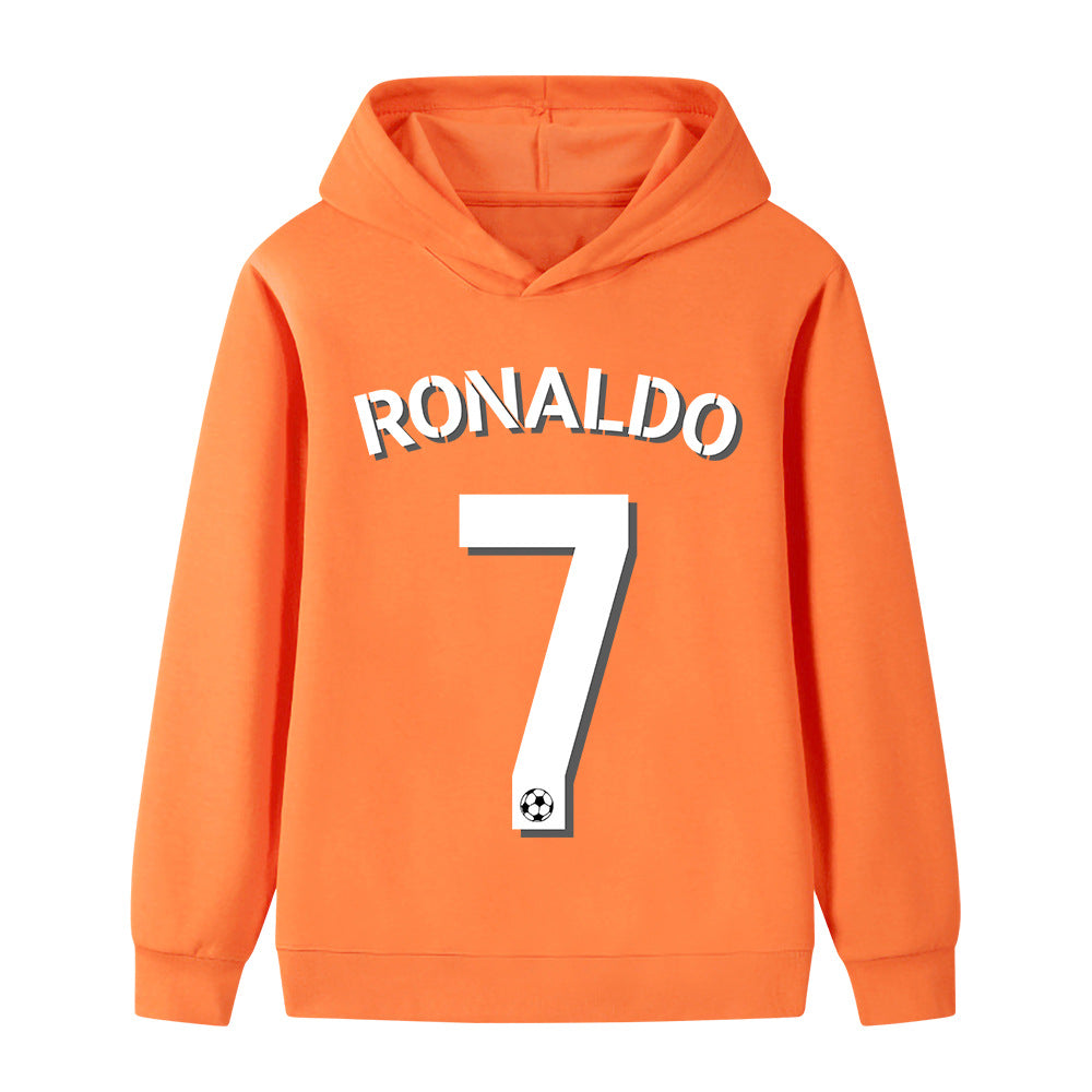Felpa con cappuccio da calcio per bambini Ronaldo n. 7 – Varianti multiple