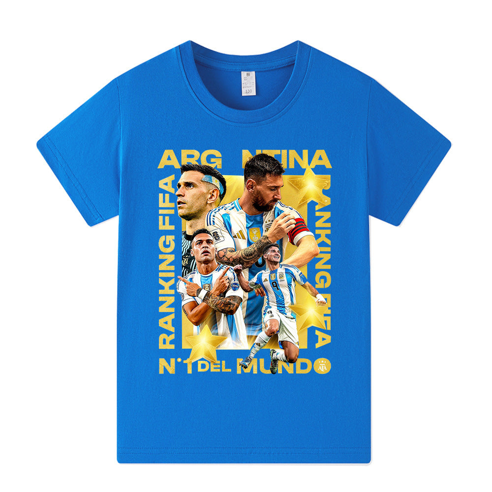 Maglietta stile calcio per bambini Lionel Messi Argentina - Varianti multiple