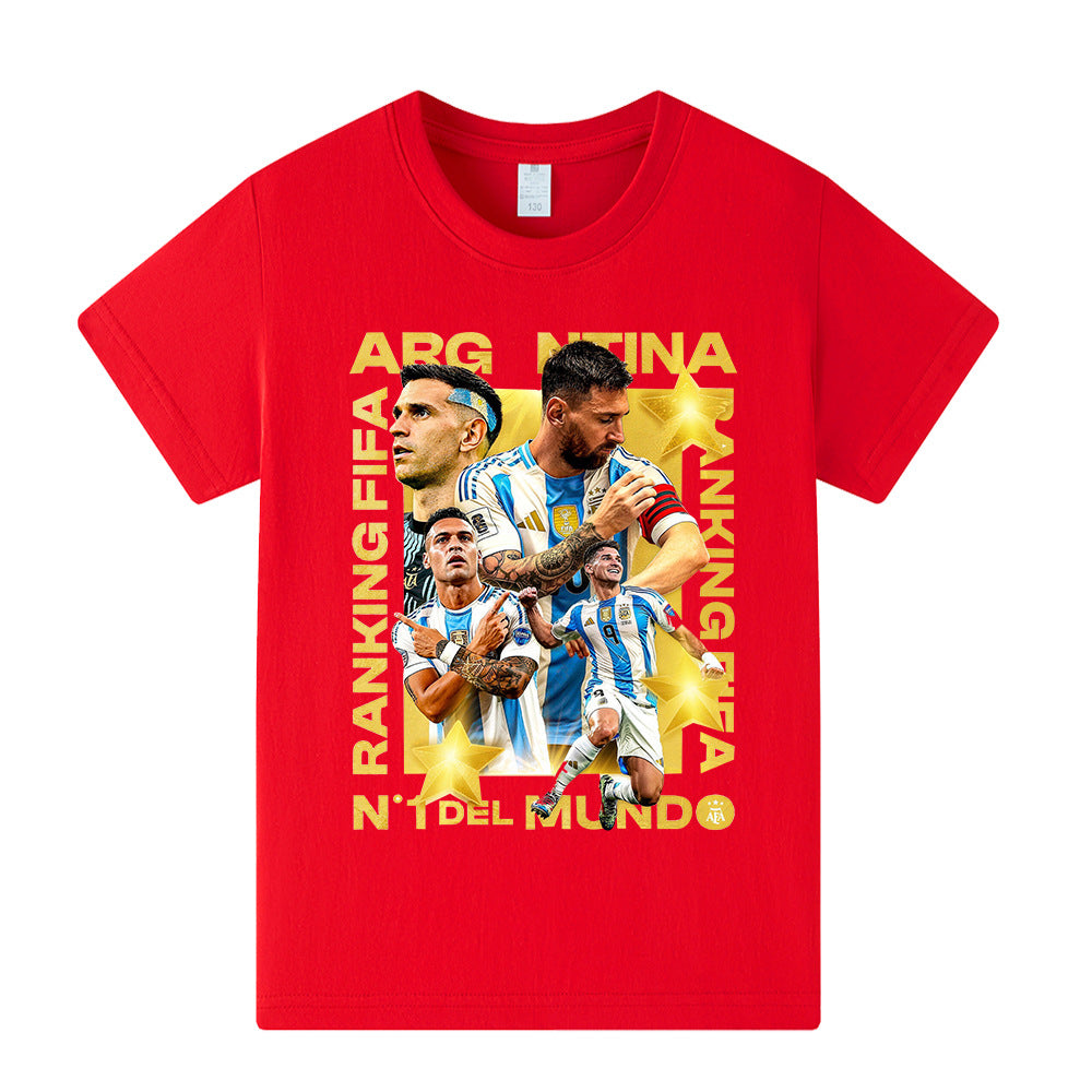 Maglietta stile calcio per bambini Lionel Messi Argentina - Varianti multiple