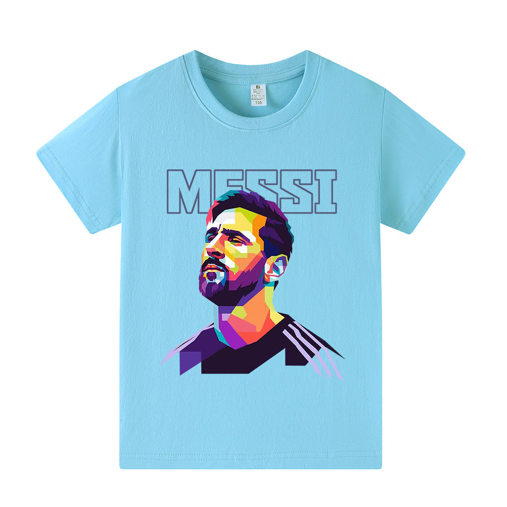 Maglietta da calcio per bambini con design Messi – Varianti multiple