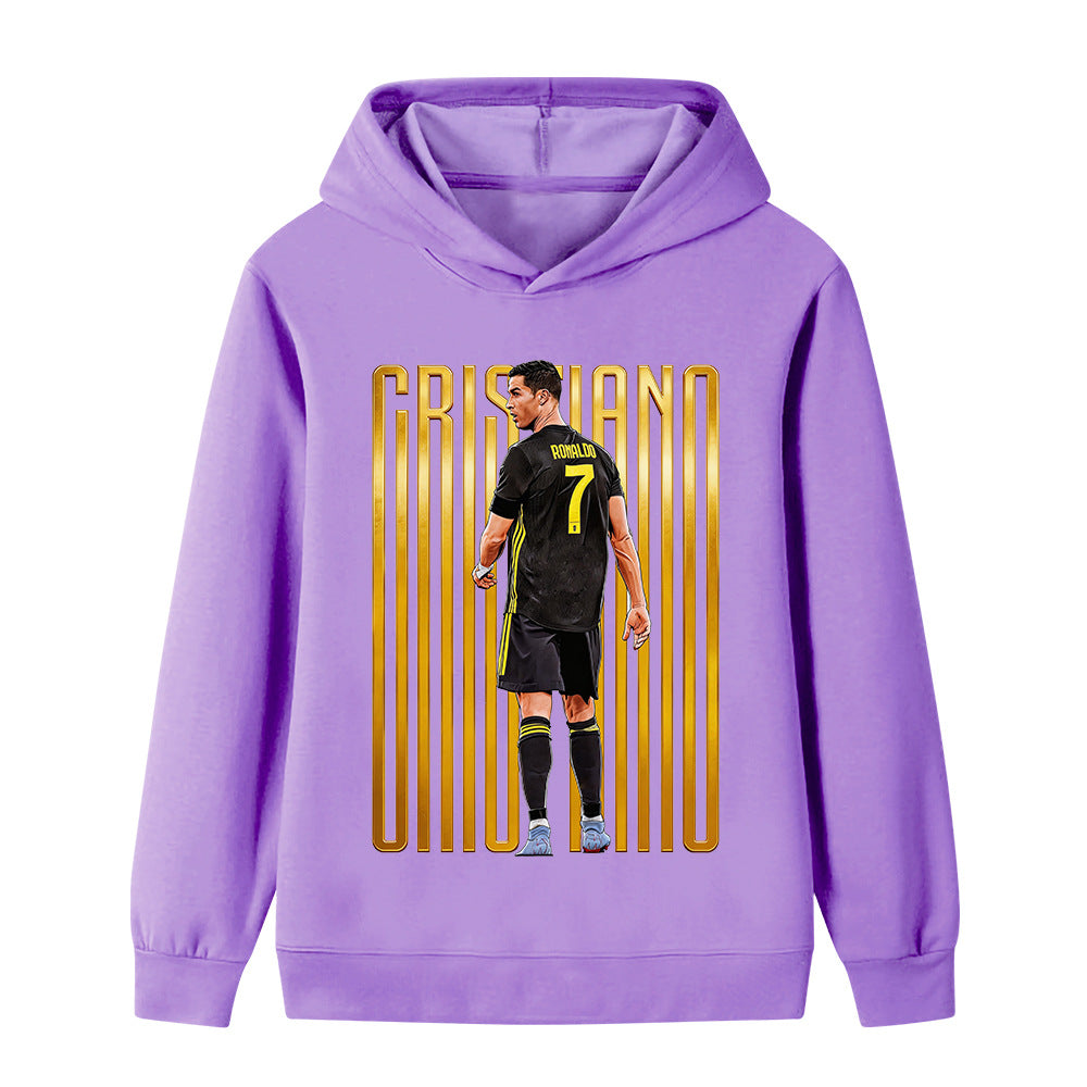 Felpa con cappuccio da calcio per bambini Ronaldo – Varianti multiple