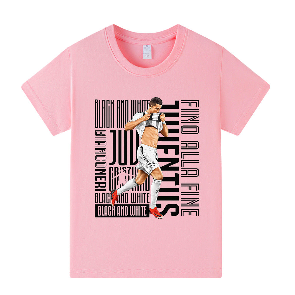 Ronaldo Juventus Style Kids’ Football T-Shirt - Multiple Variants