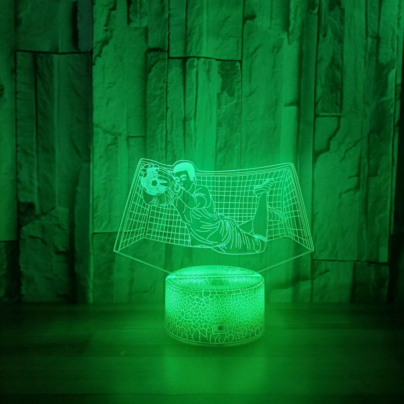 Fußball-Torwart 3D-Illusions-LED-Lampe