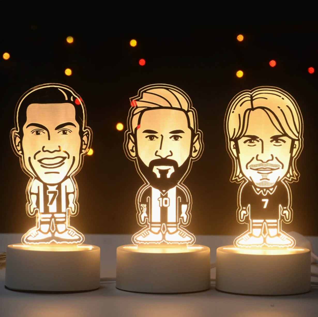 Football Players 3D Illusion LED Lamp