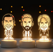 Football Players 3D Illusion LED Lamp