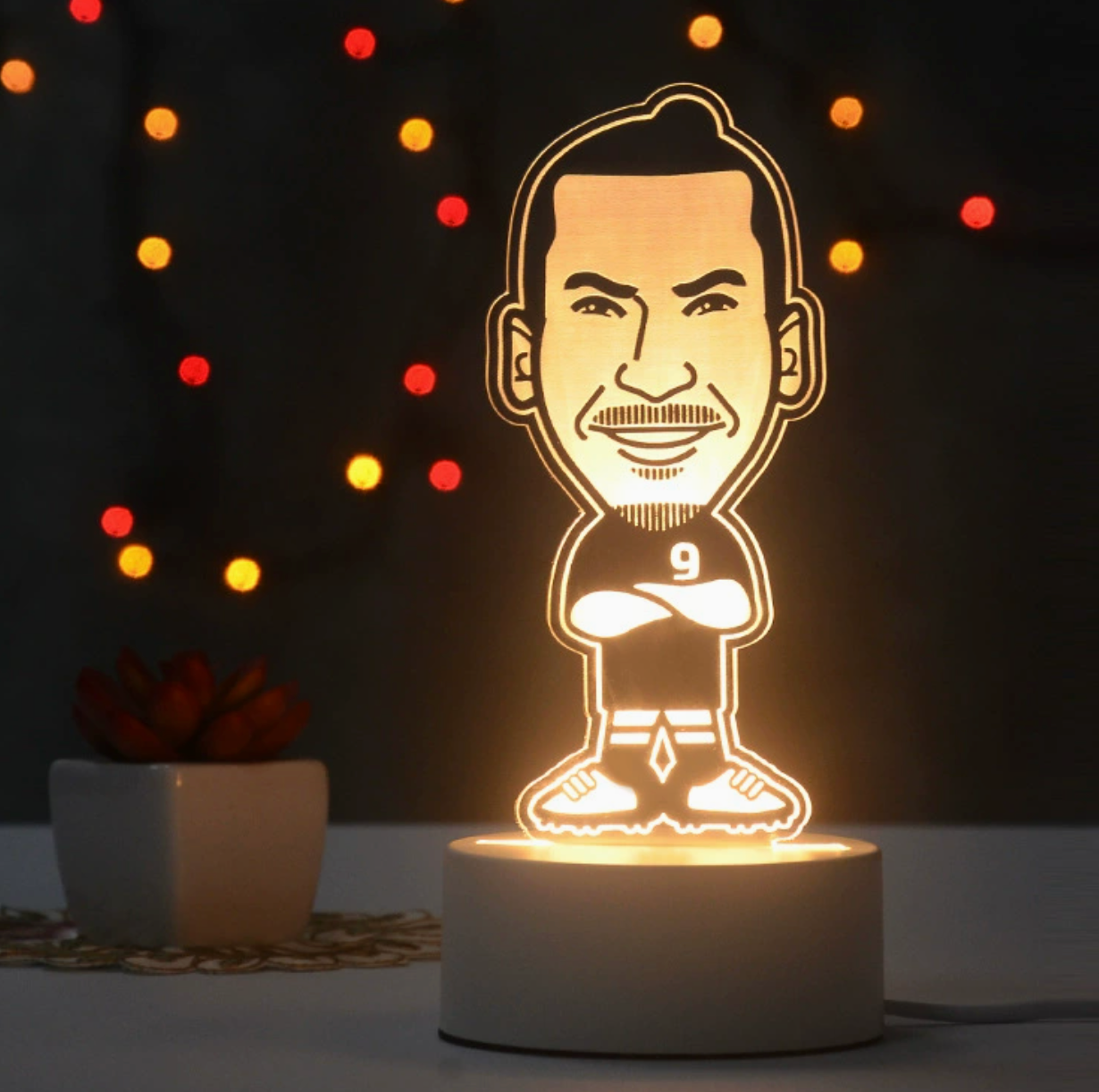 Football Players 3D Illusion LED Lamp