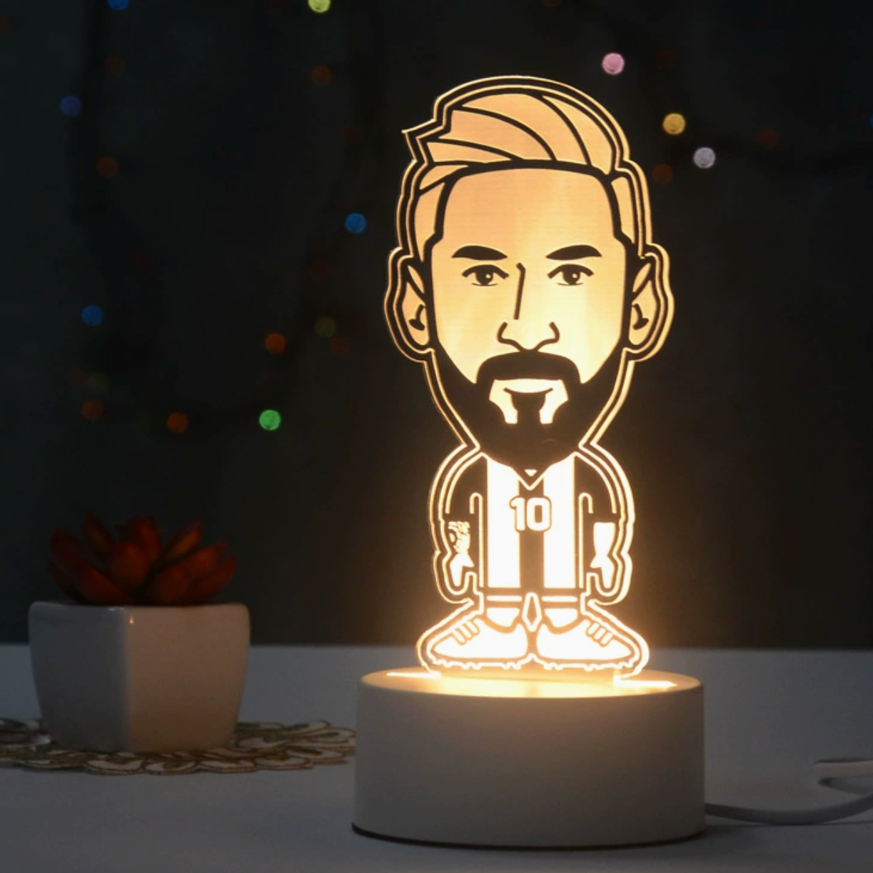Football Players 3D Illusion LED Lamp