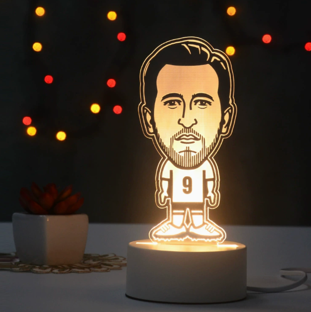 Football Players 3D Illusion LED Lamp
