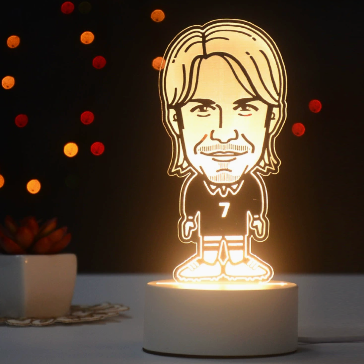 Football Players 3D Illusion LED Lamp