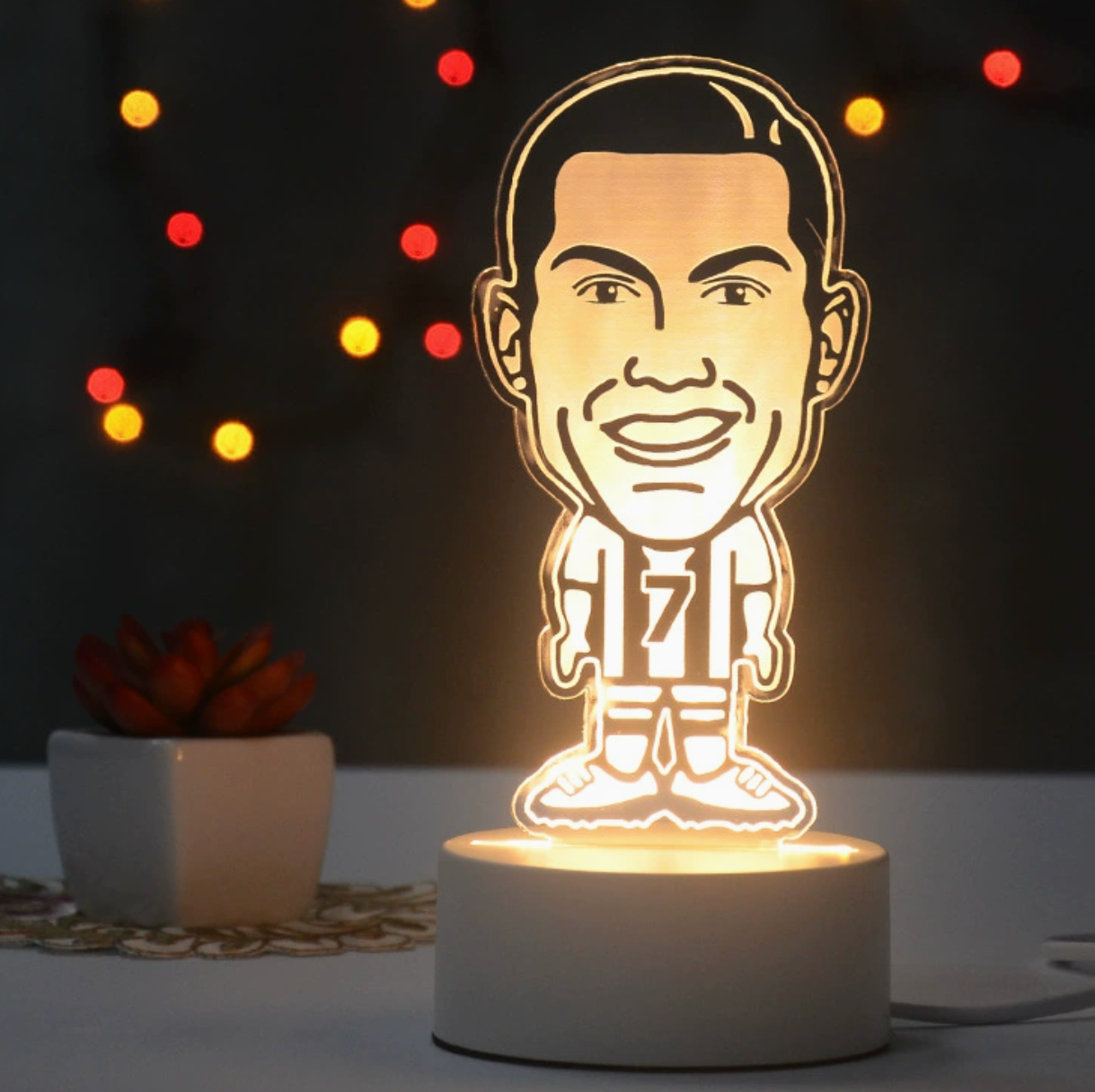 Football Players 3D Illusion LED Lamp