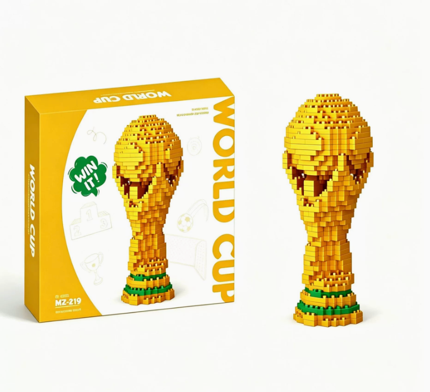 Football Trophy Building Blocks Set